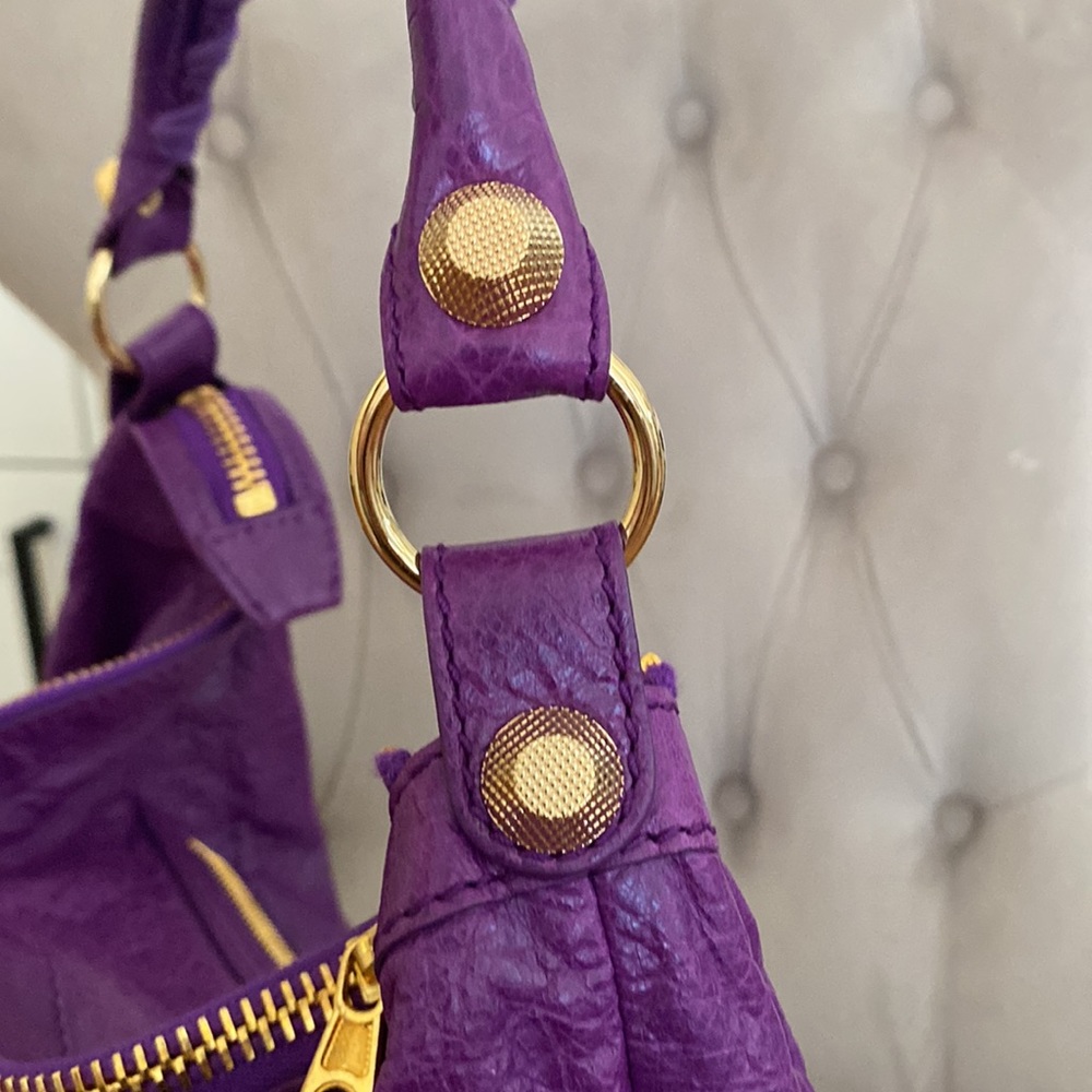 Balenciaga Violet Lambskin Giant 12 Shoulder Bag - Picture 5 of 13